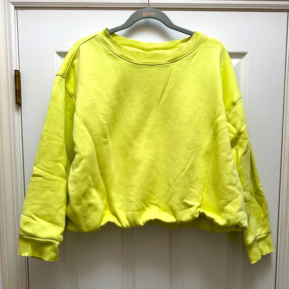 Highlighter Yellow Sweatshirt